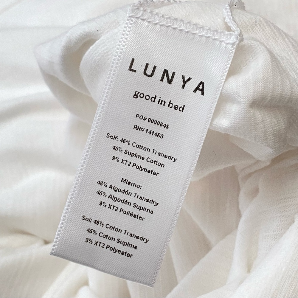 LUNYA WHITE COOL HIGH RISE PANTS - Picture 11 of 13